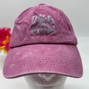 Dog Mom Pink Distressed Had Adjustabled